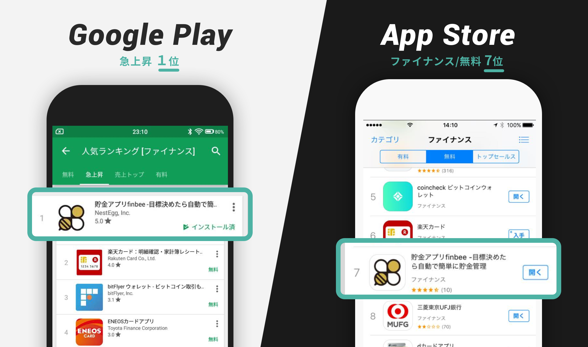 アプリストアランキング