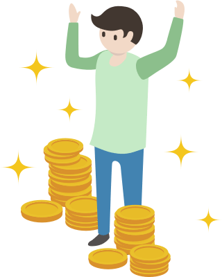 これまでの貯金イラスト